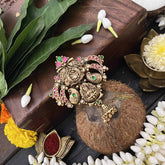 Vriksham Traditional  Lakshmi With Manga Design 1 Gram Gold Jad Billai-G20327